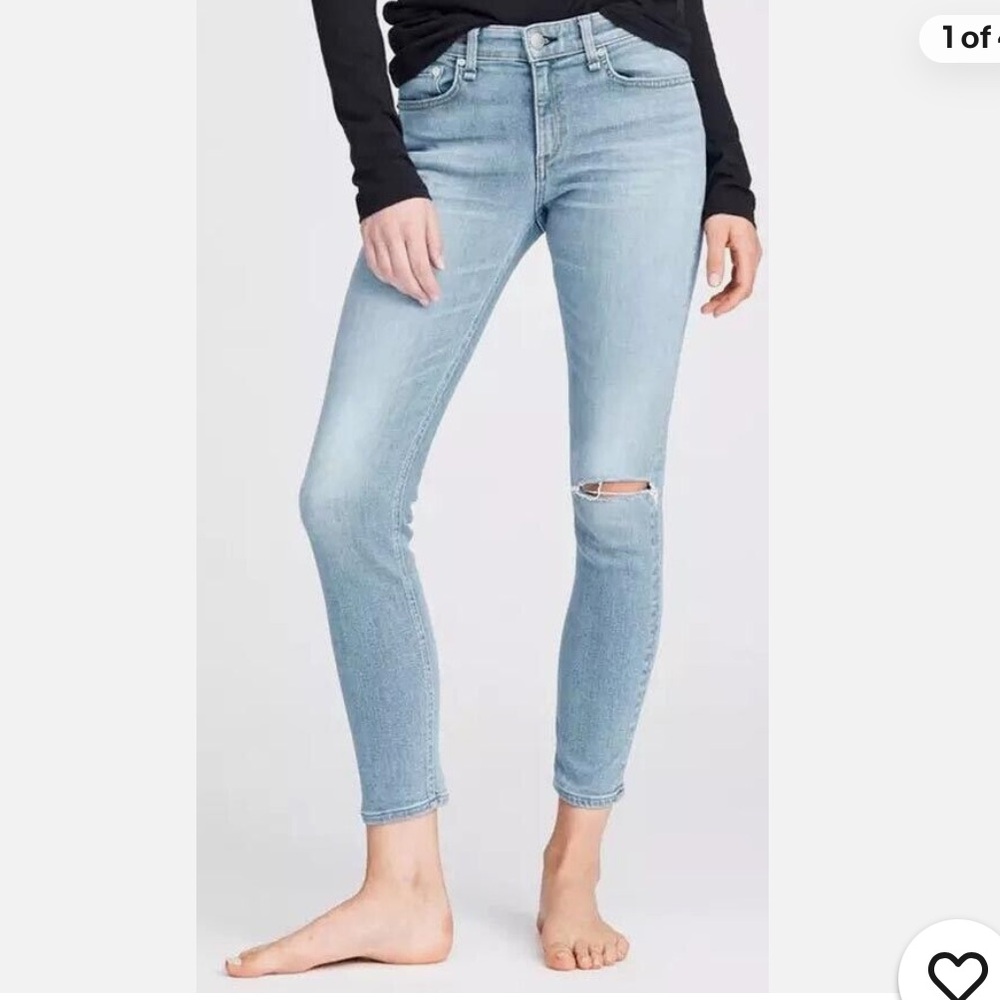Rag & Bone Nina High Rise Ankle Skinny, Wells